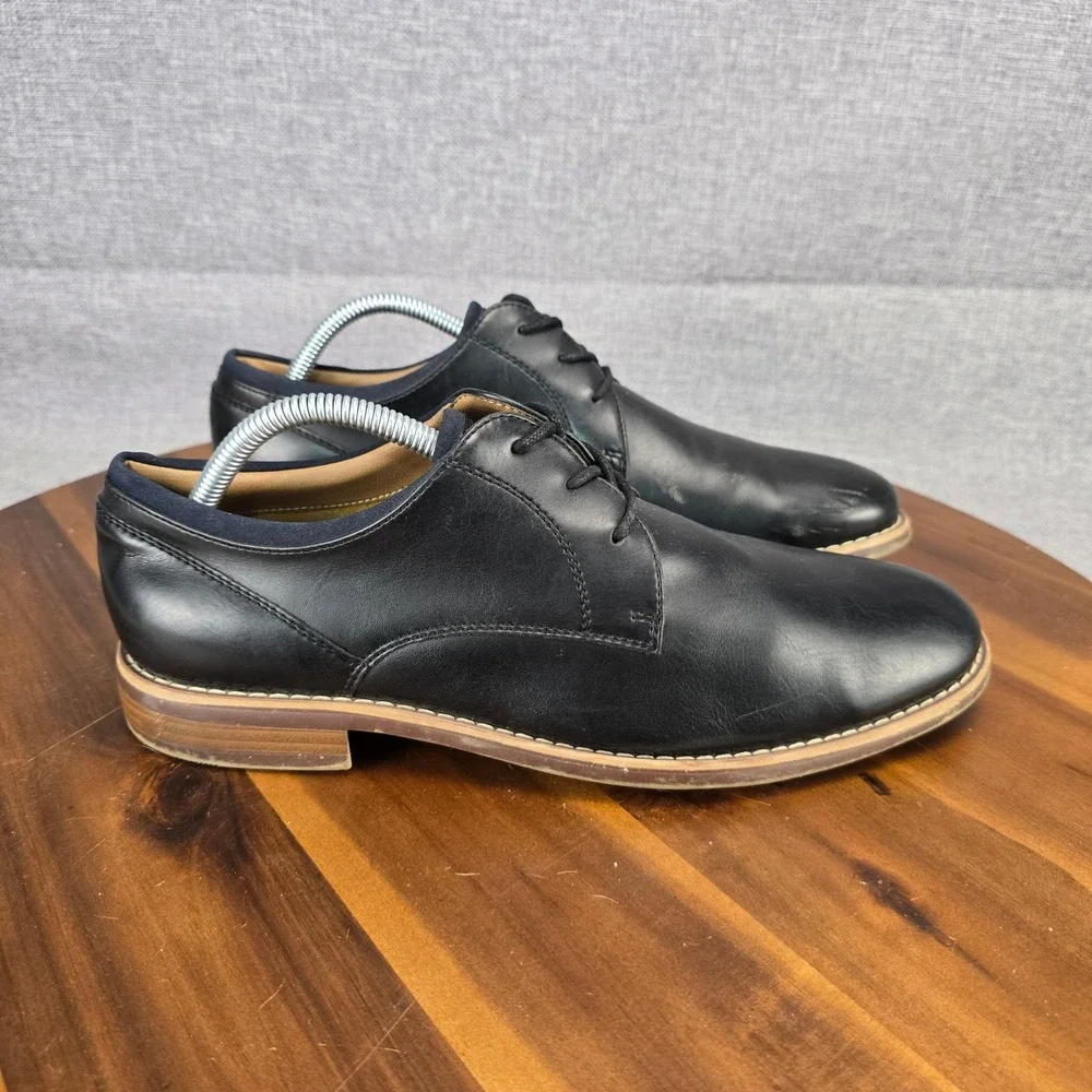 Sonoma‎ Goods For Life Theodore Mens Black Derby Dress Shoes Sz 8.5 M SNTHEODORE
